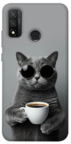 Чехол itsPrint Grey cat coffee для Huawei P Smart (2020)