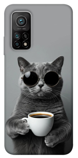 Чехол itsPrint Grey cat coffee для Xiaomi Mi 10T