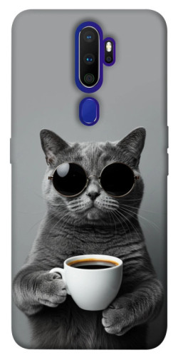 Чохол itsPrint Grey cat coffee для Oppo A5 (2020) / Oppo A9 (2020)