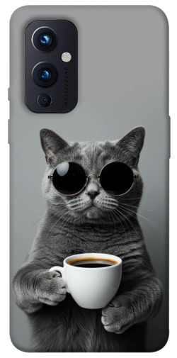 Чехол itsPrint Grey cat coffee для OnePlus 9