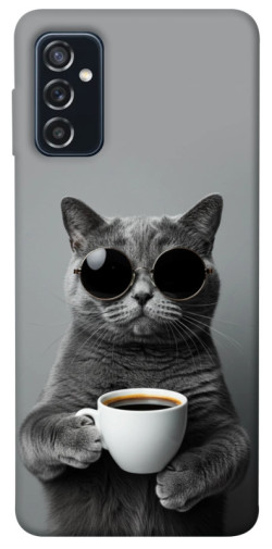 Чехол itsPrint Grey cat coffee для Samsung Galaxy M52