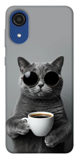 Чехол itsPrint Grey cat coffee для Samsung Galaxy A03 Core