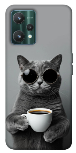 Чехол itsPrint Grey cat coffee для Realme 9 Pro