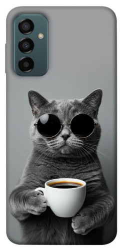 Чехол itsPrint Grey cat coffee для Samsung Galaxy M23 5G