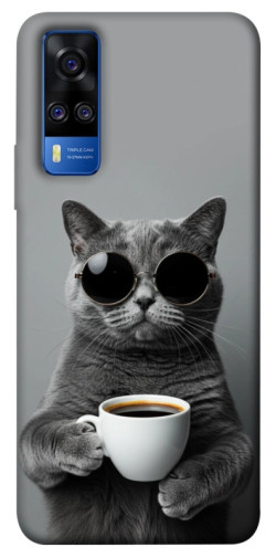Чехол itsPrint Grey cat coffee для Vivo Y51a
