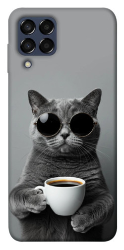 Чехол itsPrint Grey cat coffee для Samsung Galaxy M33 5G