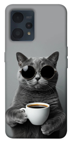 Чехол itsPrint Grey cat coffee для Realme 9 4G / 9 Pro+