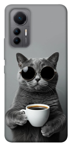 Чехол itsPrint Grey cat coffee для Xiaomi 12 Lite