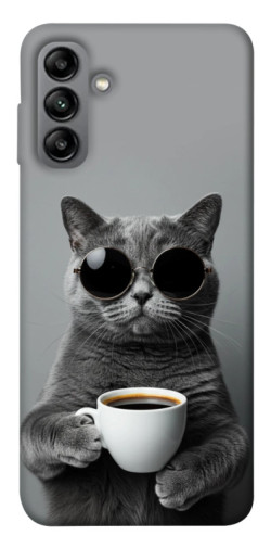 Чехол itsPrint Grey cat coffee для Samsung Galaxy A04s