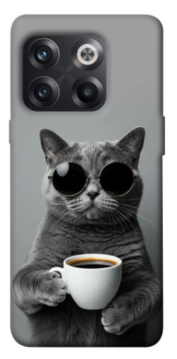 Чехол itsPrint Grey cat coffee для OnePlus 10T