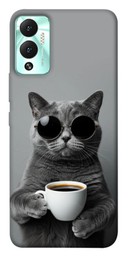 Чехол itsPrint Grey cat coffee для Infinix Hot 12 Play