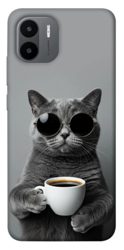 Чехол itsPrint Grey cat coffee для Xiaomi Redmi A1+ / A2+