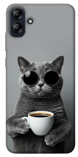 Чехол itsPrint Grey cat coffee для Samsung Galaxy A04e