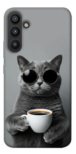 Чехол itsPrint Grey cat coffee для Samsung Galaxy A34 5G