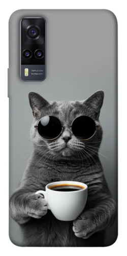 Чехол itsPrint Grey cat coffee для Vivo Y31