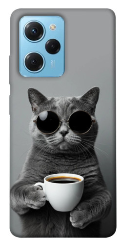 Чехол itsPrint Grey cat coffee для Xiaomi Poco X5 Pro 5G