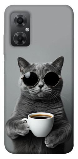 Чехол itsPrint Grey cat coffee для Xiaomi Redmi Note 11R
