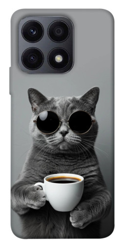 Чехол itsPrint Grey cat coffee для Huawei Honor X8a