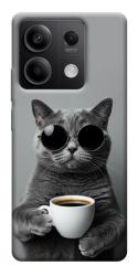 Чехол itsPrint Grey cat coffee для Xiaomi Redmi Note 13 5G
