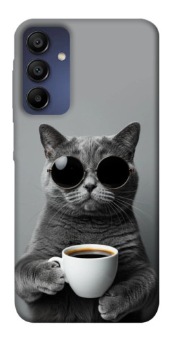 Чехол itsPrint Grey cat coffee для Samsung Galaxy A15 4G/5G