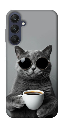 Чехол itsPrint Grey cat coffee для Samsung Galaxy A25 5G