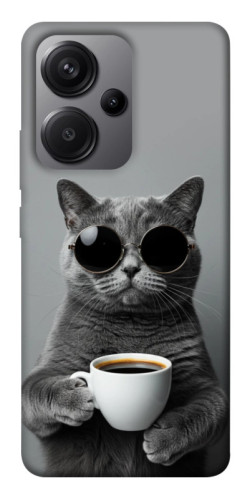 Чехол itsPrint Grey cat coffee для Xiaomi Redmi Note 13 Pro+
