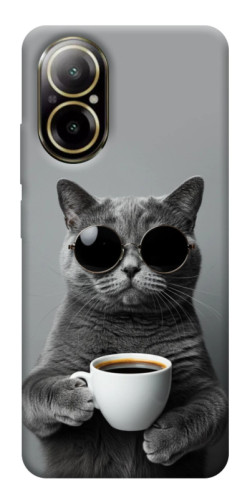 Чехол itsPrint Grey cat coffee для Realme C67 4G