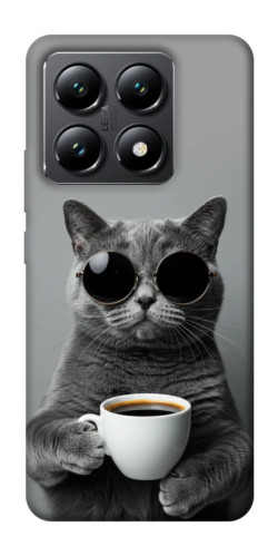 Чехол itsPrint Grey cat coffee для Xiaomi 14T