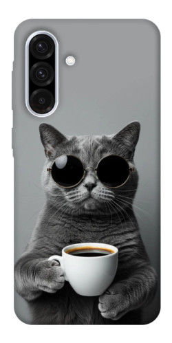 Чехол itsPrint Grey cat coffee для Samsung Galaxy A56 5G