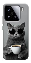 Чехол itsPrint Grey cat coffee для Xiaomi 15