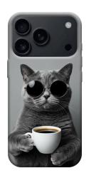 Чехол itsPrint Grey cat coffee для Apple iPhone 17 Pro Max (6.9")