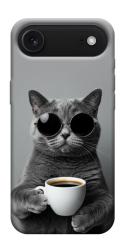 Чехол itsPrint Grey cat coffee для Apple iPhone 17 Air (6.5")