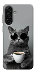 Чехол itsPrint Grey cat coffee для Samsung Galaxy A17 5G/4G