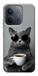 Чехол itsPrint Grey cat coffee для Xiaomi Redmi 15C (EU)