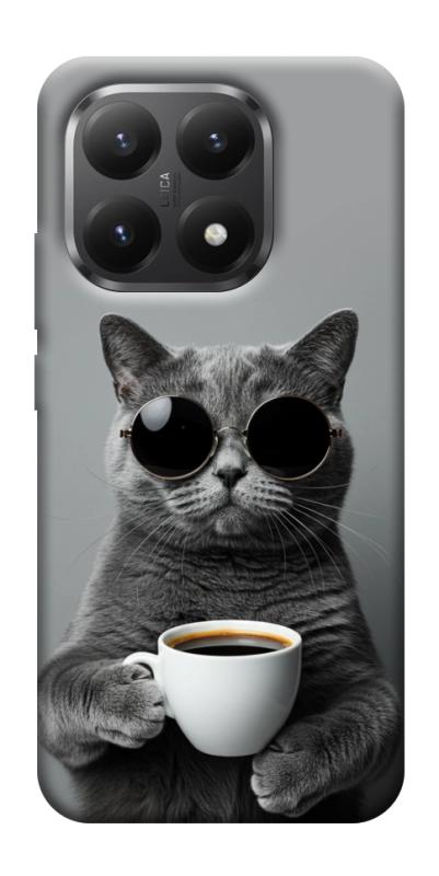 Чехол itsPrint Grey cat coffee для Xiaomi 15T, животные, купить оптом с доставкой