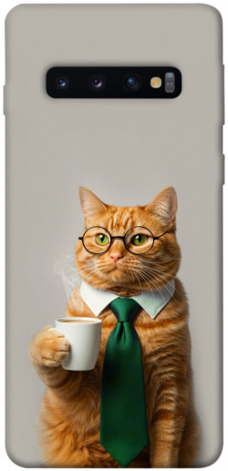 Чехол itsPrint Coffee вoss для Samsung Galaxy S10