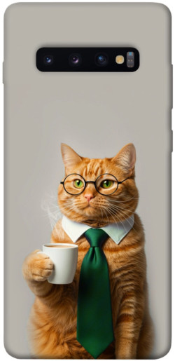 Чехол itsPrint Coffee вoss для Samsung Galaxy S10+