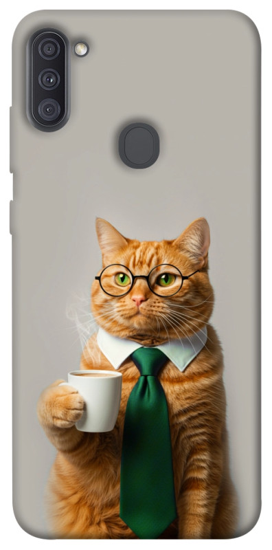 Чехол itsPrint Coffee вoss для Samsung Galaxy A11, животные, купить оптом с доставкой