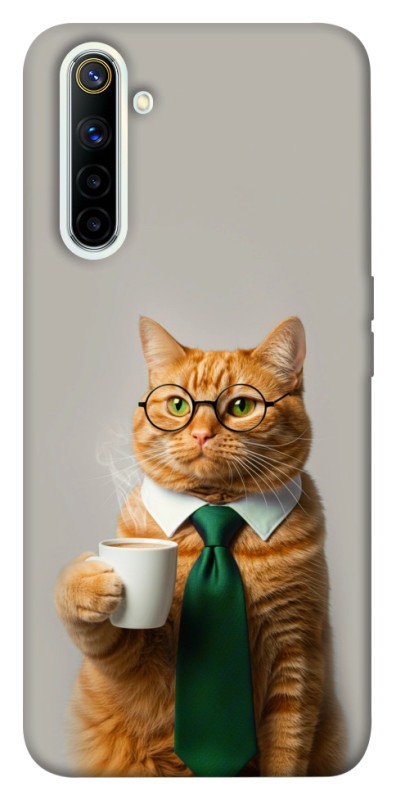 Чехол itsPrint Coffee вoss для Realme 6, животные, купить оптом с доставкой