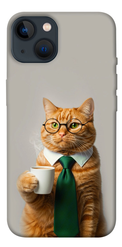 Чехол itsPrint Coffee вoss для Apple iPhone 13 (6.1"), животные, купить оптом с доставкой
