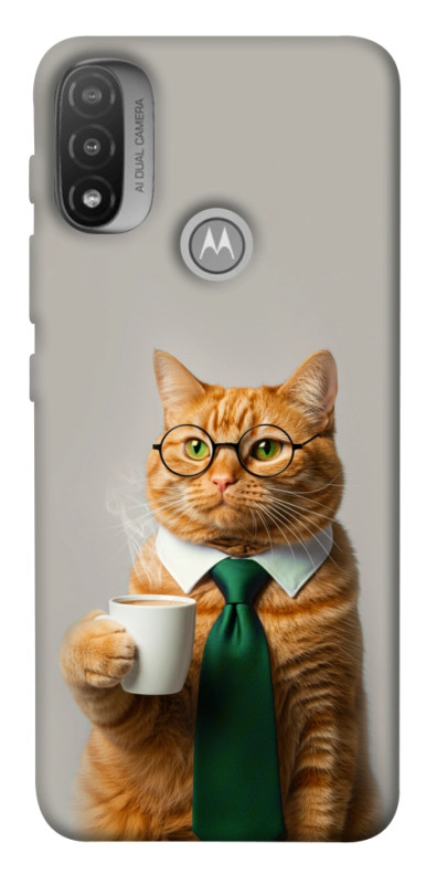 Чехол itsPrint Coffee вoss для Motorola Moto E20, животные, купить оптом с доставкой