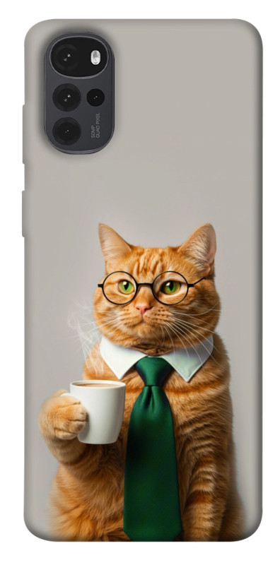Чехол itsPrint Coffee вoss для Motorola Moto G22, животные, купить оптом с доставкой