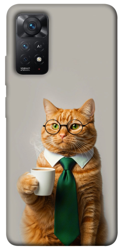 Чехол itsPrint Coffee вoss для Xiaomi Redmi Note 11 Pro 4G/5G, животные, купить оптом с доставкой