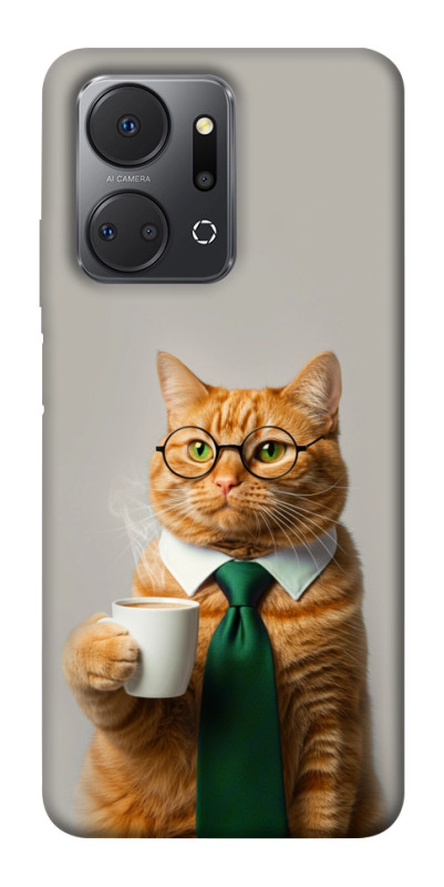 Чехол itsPrint Coffee вoss для Huawei Honor X7a, животные, купить оптом с доставкой
