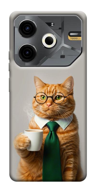 Чехол itsPrint Coffee вoss для TECNO Pova 6 Neo (LI6), животные, купить оптом с доставкой