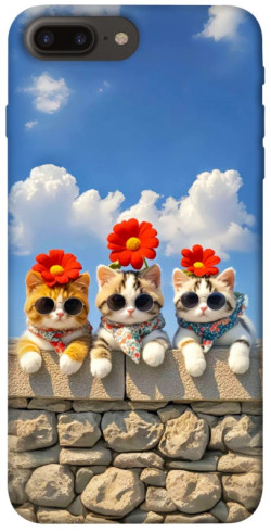 Чехол itsPrint Flower cats для Apple iPhone 7 plus / 8 plus (5.5")
