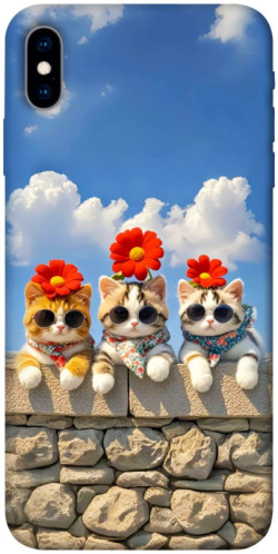 Чехол itsPrint Flower cats для Apple iPhone X (5.8")