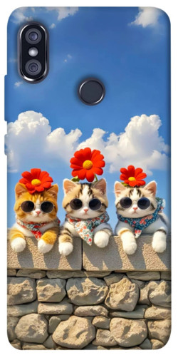 Чехол itsPrint Flower cats для Xiaomi Redmi Note 5 Pro / Note 5 (AI Dual Camera)