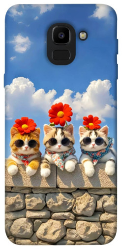 Чехол itsPrint Flower cats для Samsung J600F Galaxy J6 (2018)