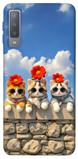 Чехол itsPrint Flower cats для Samsung A750 Galaxy A7 (2018)